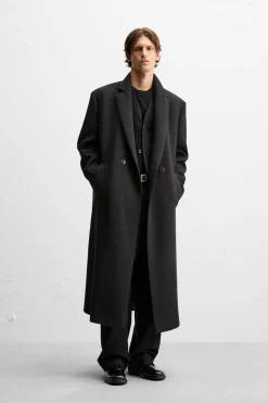 Clearance ABRIGO LARGO ESTRUCTURA Hombre Cazadoras|Abrigos / Gabardinas