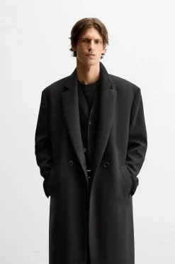 Clearance ABRIGO LARGO ESTRUCTURA Hombre Cazadoras|Abrigos / Gabardinas