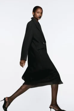 Clearance ABRIGO OVERSIZE CON LANA Mujer Abrigos / Anoraks