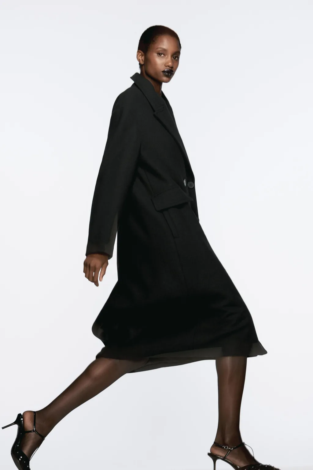 Clearance ABRIGO OVERSIZE CON LANA Mujer Abrigos / Anoraks