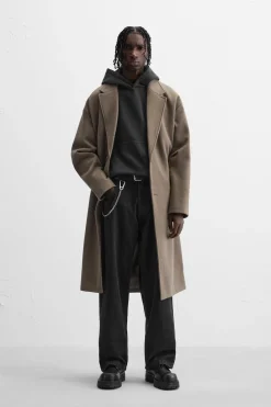 Fashion ABRIGO OVERSIZE FIT Hombre Cazadoras|Abrigos / Gabardinas
