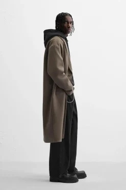 Fashion ABRIGO OVERSIZE FIT Hombre Cazadoras|Abrigos / Gabardinas
