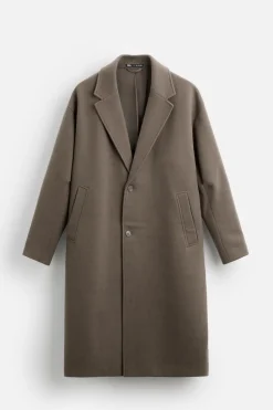 Fashion ABRIGO OVERSIZE FIT Hombre Cazadoras|Abrigos / Gabardinas