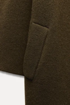 Discount ABRIGO SOLAPA ANCHA 100% LANA Mujer Abrigos / Anoraks|Cárdigan / Jerséis