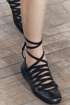 Best BAILARINA CORDONES PIEL Mujer Zapatos