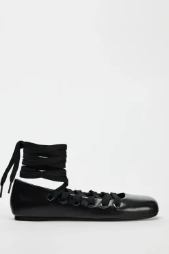 Best BAILARINA CORDONES PIEL Mujer Zapatos