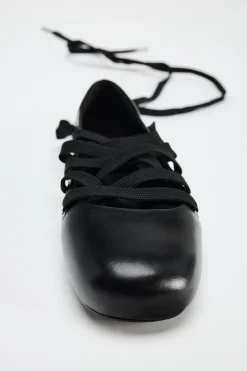 Best BAILARINA CORDONES PIEL Mujer Zapatos