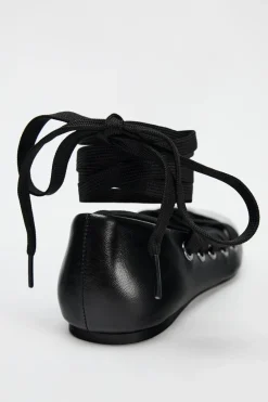 Best BAILARINA CORDONES PIEL Mujer Zapatos