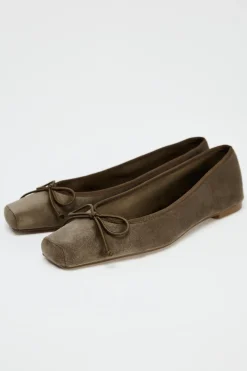 Discount BAILARINA EFECTO TERCIOPELO Mujer Zapatos