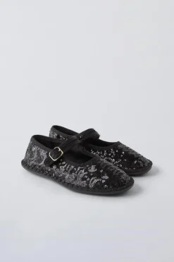 Niños ZARA 6 - 14 Años·Zapatos<BAILARINA LENTEJUELAS