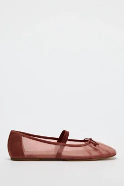 Discount BAILARINA MESH LAZO Mujer Zapatos