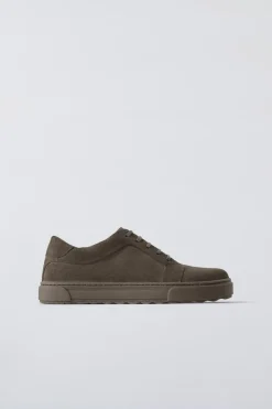 Niños ZARA 6 - 14 Años·Zapatos<BAMBA PIEL SERRAJE