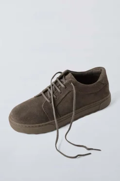 Niños ZARA 6 - 14 Años·Zapatos<BAMBA PIEL SERRAJE