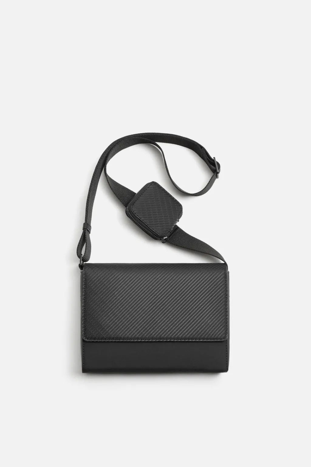 Online BANDOLERA ENGOMADA TEXTURA Hombre Bolsos / Mochilas