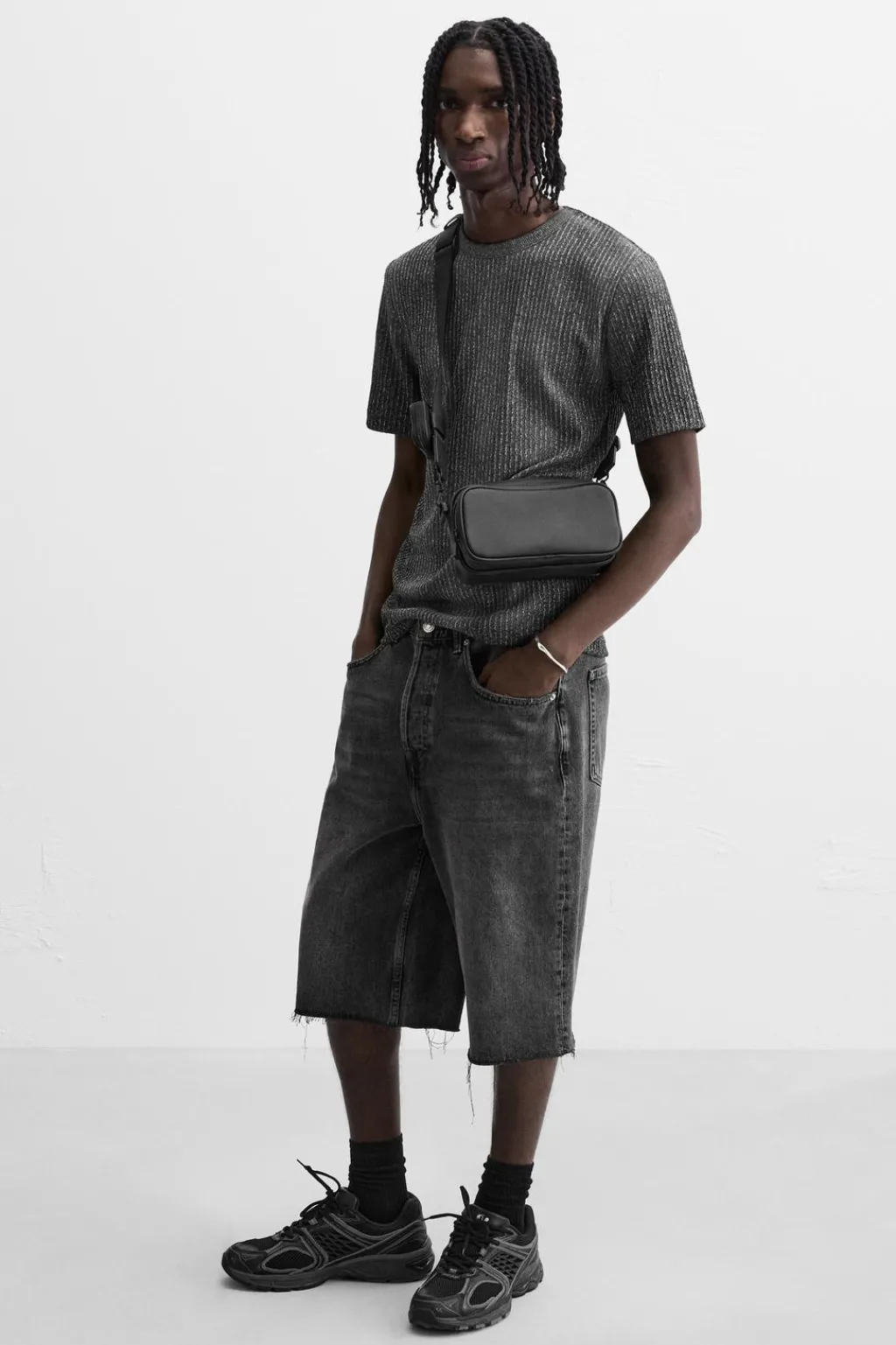 Online BANDOLERA TEXTURA CON MONEDERO Hombre Bolsos / Mochilas