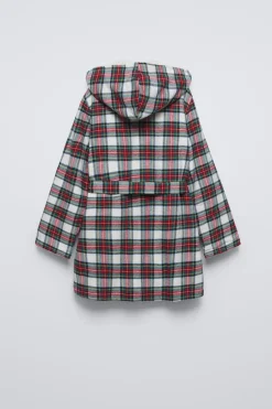 Niños ZARA 1½ - 6 Años·Pijamas|6 - 14 Años·Pijamas<BATA FRANELA CUADROS POLAR