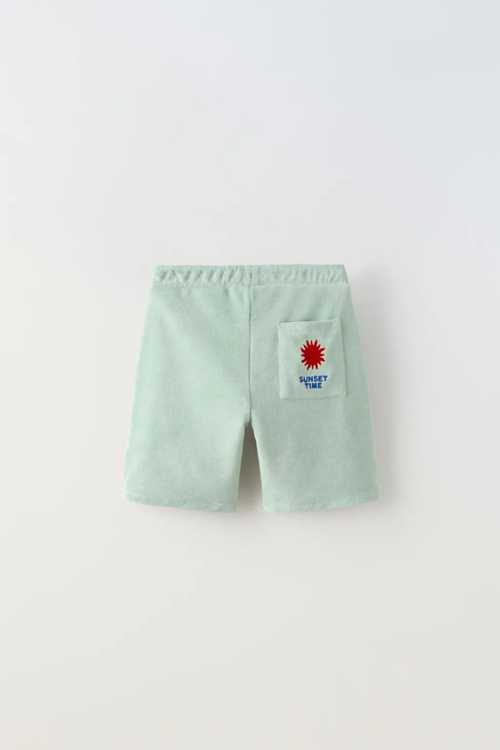 Niños ZARA 6 - 14 Años·Pantalones<BERMUDA BORDADO TOALLA