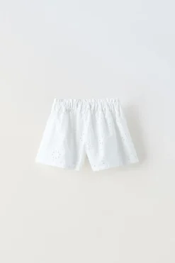 Niños ZARA 1½ - 6 Años·Faldas / Bermudas|6 - 18 Meses·Braguitas / Bermudas<BERMUDA BORDADOS FLORES