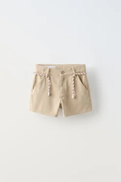 Niños ZARA 6 - 14 Años·Faldas / Bermudas|6 - 14 Años·Total Look<BERMUDA CORDÓN
