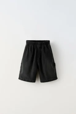 Niños ZARA 6 - 14 Años·Pantalones|6 - 14 Años·Jeans<BERMUDA DENIM CARPENTER
