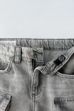 Niños ZARA 6 - 14 Años·Jeans<BERMUDA DENIM MULTIBOLSILLOS