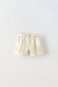 Niños ZARA 1½ - 6 Años·Jeans / Denim|1½ - 6 Años·Faldas / Bermudas<BERMUDA DENIM PINZAS