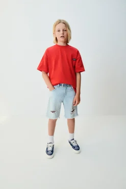 Niños ZARA 6 - 14 Años·Jeans<BERMUDA DENIM ROTOS