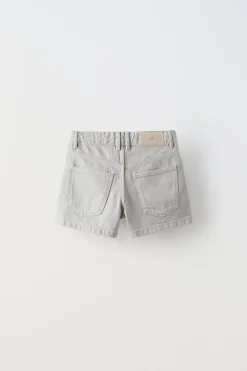 Niños ZARA 6 - 14 Años·Faldas / Bermudas<BERMUDA DENIM TACHAS