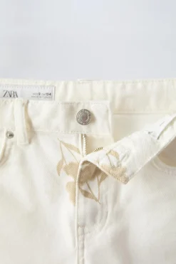 Niños ZARA 6 - 14 Años·Faldas / Bermudas<BERMUDA ESTAMPADO FLORES