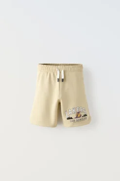 Niños ZARA 6 - 14 Años·Pantalones<BERMUDA LAKERS NBA ©