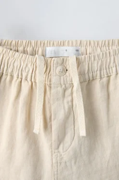 Niños ZARA 6 - 14 Años·Pantalones<BERMUDA LINO CARGO