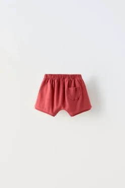 Niños ZARA 6 - 18 Meses·Braguitas / Bermudas<BERMUDA LISA CORDÓN