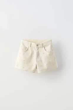 Niños ZARA 6 - 14 Años·Faldas / Bermudas<BERMUDA PERLAS
