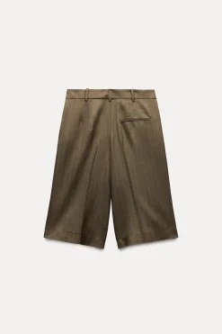 Best BERMUDA PINZAS CON LANA ZW COLLECTION Mujer Faldas / Shorts