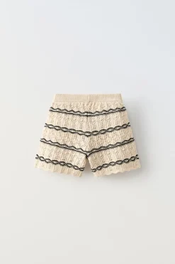 Niños ZARA 6 - 14 Años·Punto|6 - 14 Años·Faldas / Bermudas<BERMUDA PUNTO CROCHET