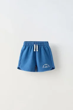 Niños ZARA 1½ - 6 Años·Faldas / Bermudas|1½ - 6 Años·Chándal<BERMUDA TEXTO BORDADO