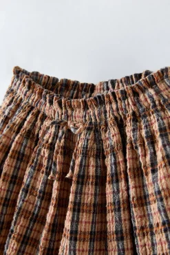 Niños ZARA 1½ - 6 Años·Faldas / Bermudas|6 - 18 Meses·Braguitas / Bermudas<BERMUDA TEXTURA CUADROS