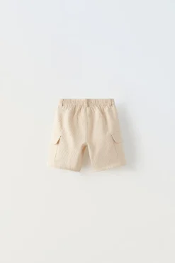 Niños ZARA 1½ - 6 Años·Faldas / Bermudas|1½ - 6 Años·Pantalones / Leggings<BERMUDA WAFFLE CARGO
