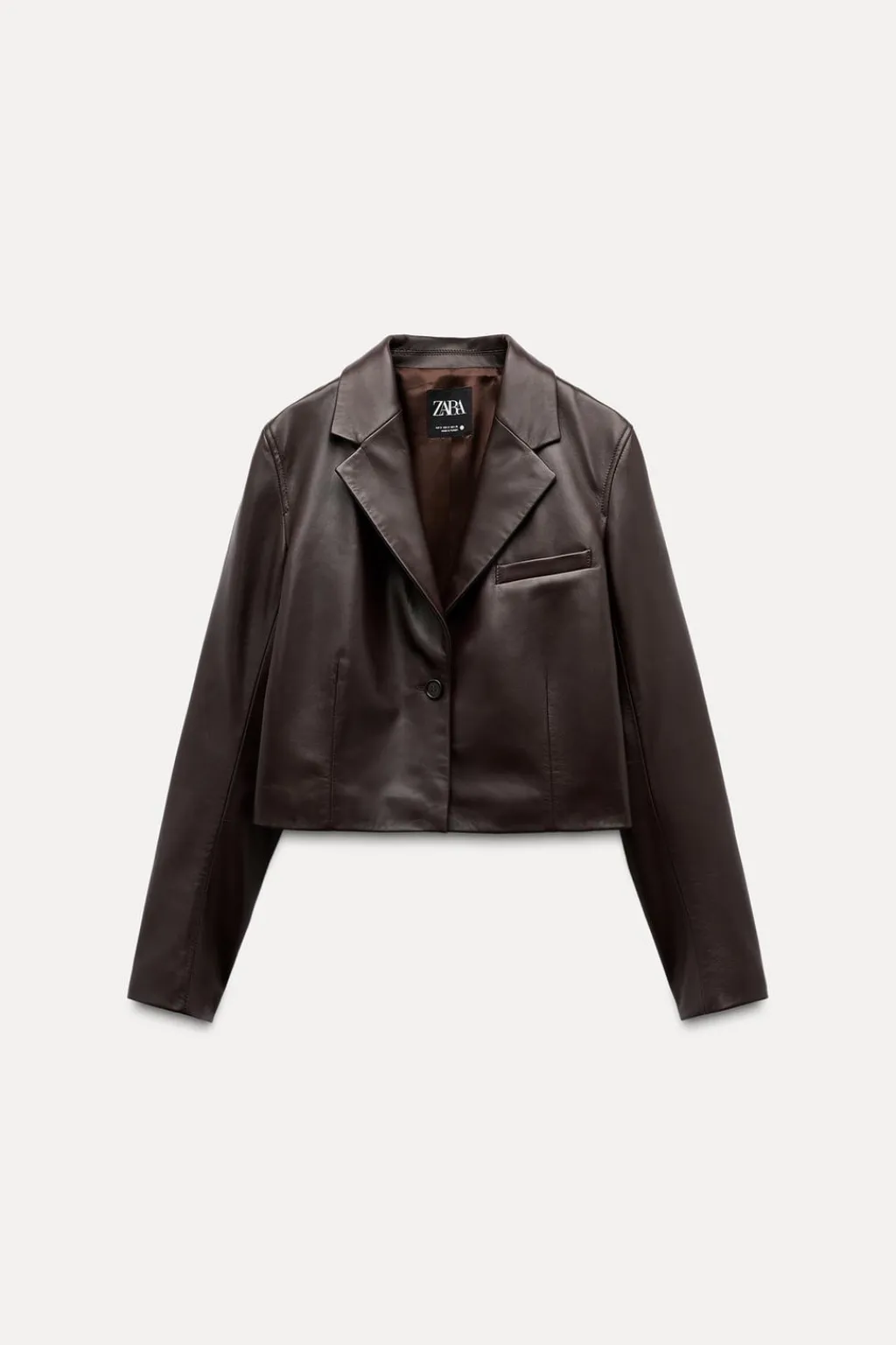 Best BLAZER CORTA PIEL 100% ZW COLLECTION Mujer Blazers / Chalecos