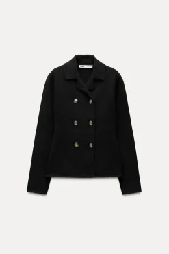 Clearance BLAZER CRUZADA 100% LANA Mujer Blazers / Chalecos|Cárdigan / Jerséis