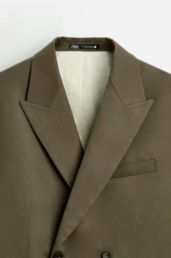 Clearance BLAZER CRUZADA TRAJE ALGODÓN - LYOCELL Hombre Blazers