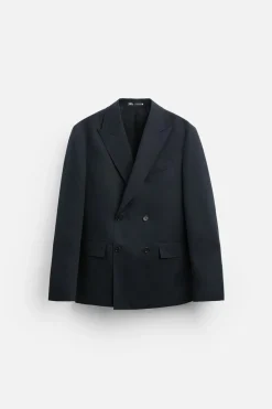 Hot BLAZER CRUZADA TRAJE LINO - ALGODÓN Hombre Blazers