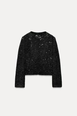 Outlet BLAZER ESTRUCTURA LENTEJUELAS Mujer Blazers / Chalecos