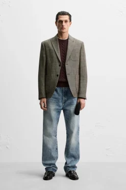 Sale BLAZER ESTRUCTURA LINO - LANA Hombre Blazers