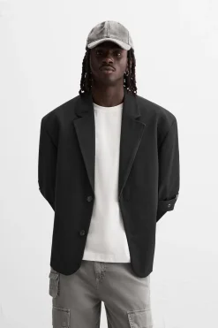 Fashion BLAZER OVERSIZE FIT CREMALLERAS Hombre Blazers