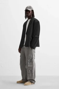 Fashion BLAZER OVERSIZE FIT CREMALLERAS Hombre Blazers