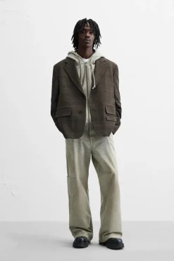 Outlet BLAZER OVERSIZED CUADROS Hombre Blazers