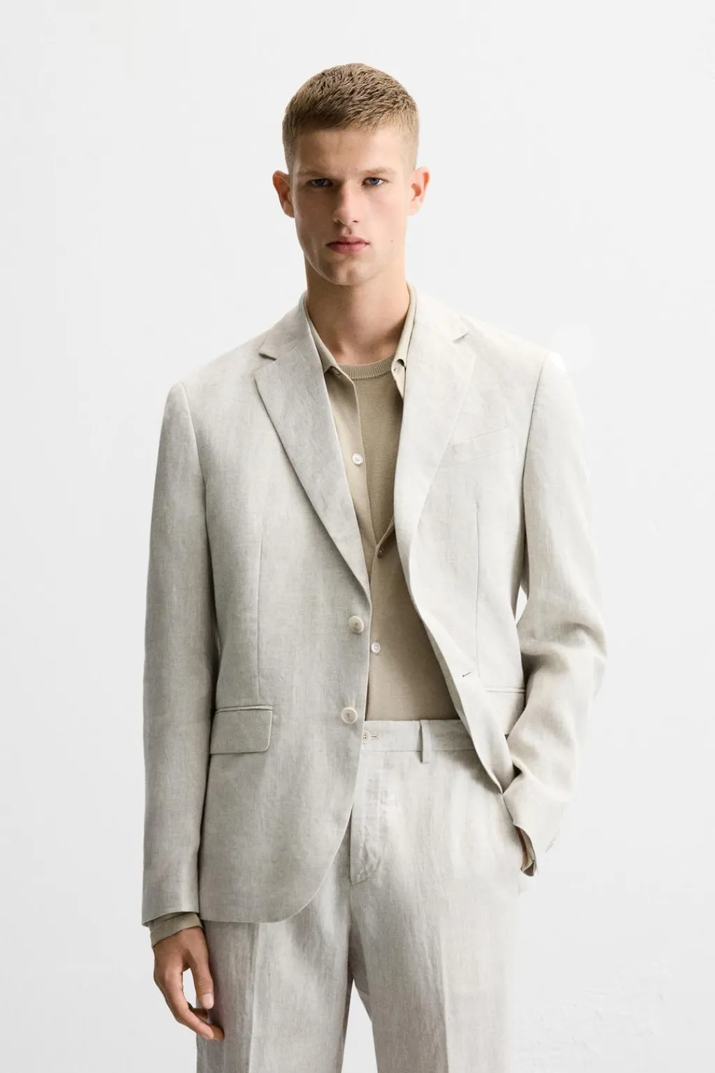 Sale BLAZER TRAJE 100% LINO Hombre Blazers