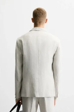 Sale BLAZER TRAJE 100% LINO Hombre Blazers