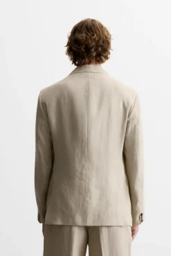 Outlet BLAZER TRAJE 100% LINO Hombre Blazers